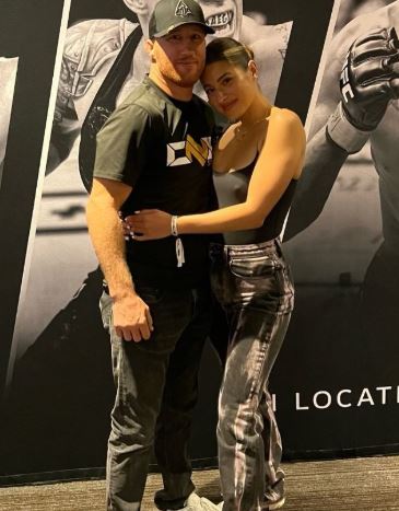 Sophia Romano with her boyfriend Justin Gaethje in August 2022